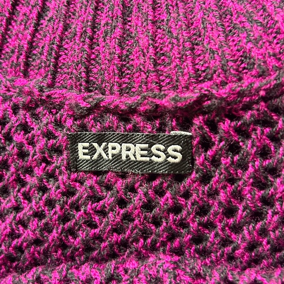 Express Women's V-Neck Sweater - Deep Purple - Picture 7 of 9